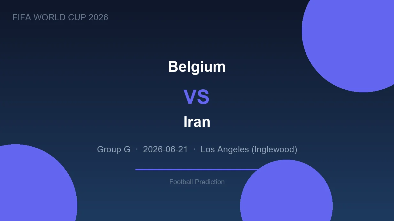 Belgium vs Iran live - World Cup 2026