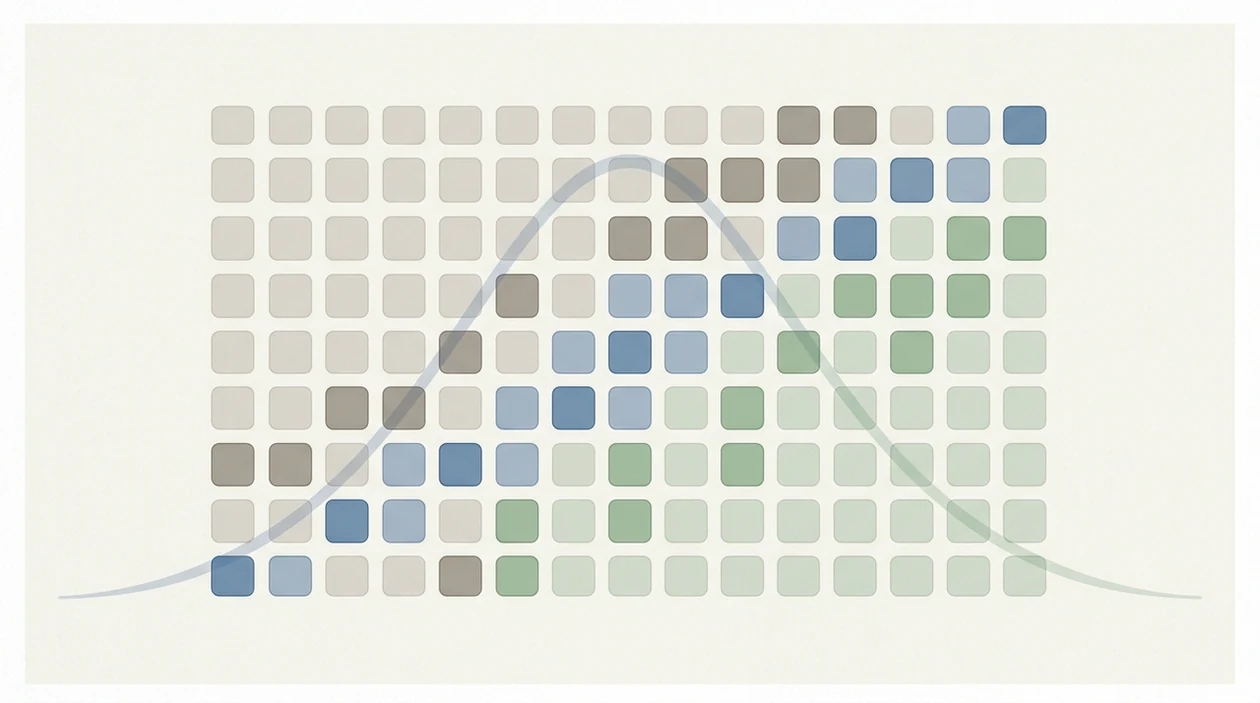 A clean probability grid highlights diagonal draw outcomes among many possible scorelines.