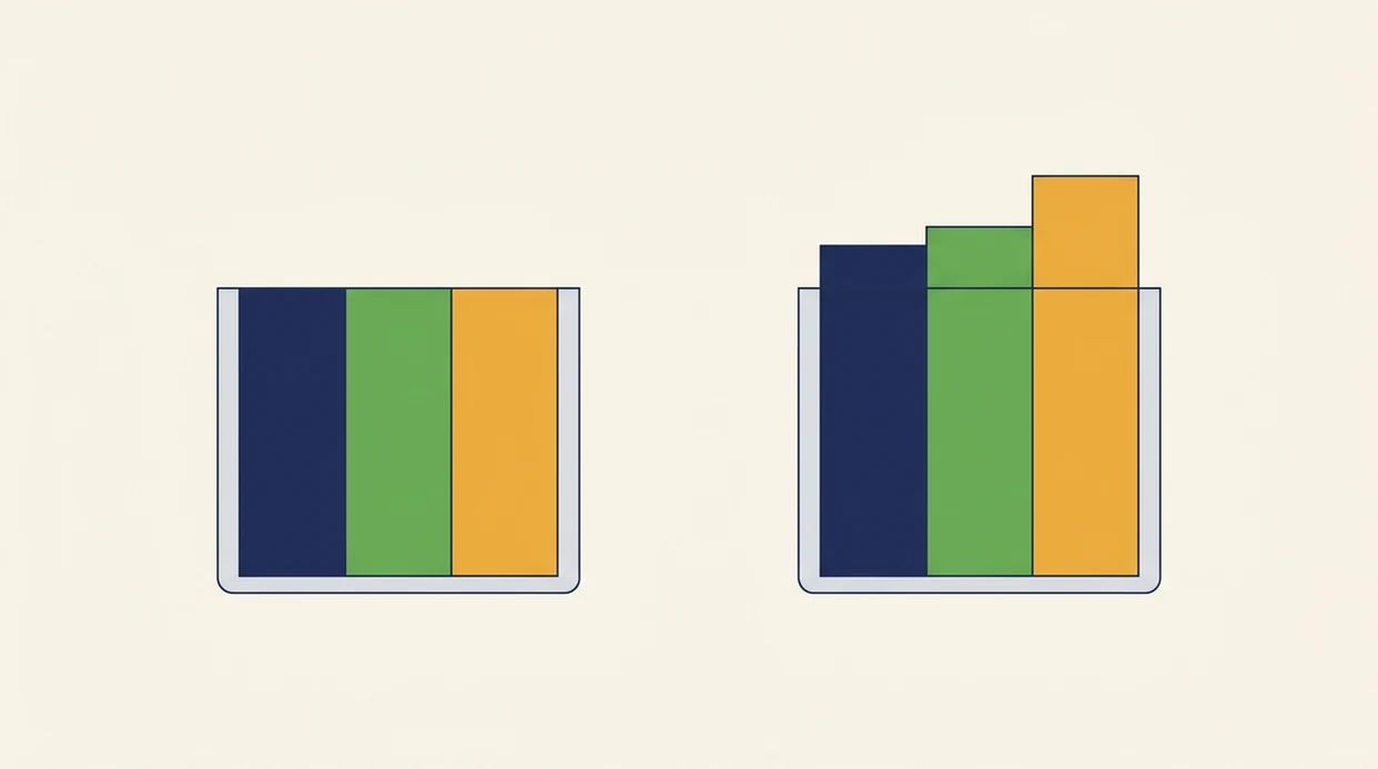 An abstract illustration compares fair probabilities with an overflowing bookmaker margin container.