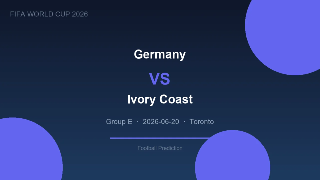 Germany vs Ivory Coast highlights - World Cup 2026