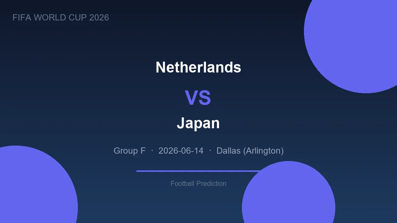 Netherlands vs Japan prediction - World Cup 2026
