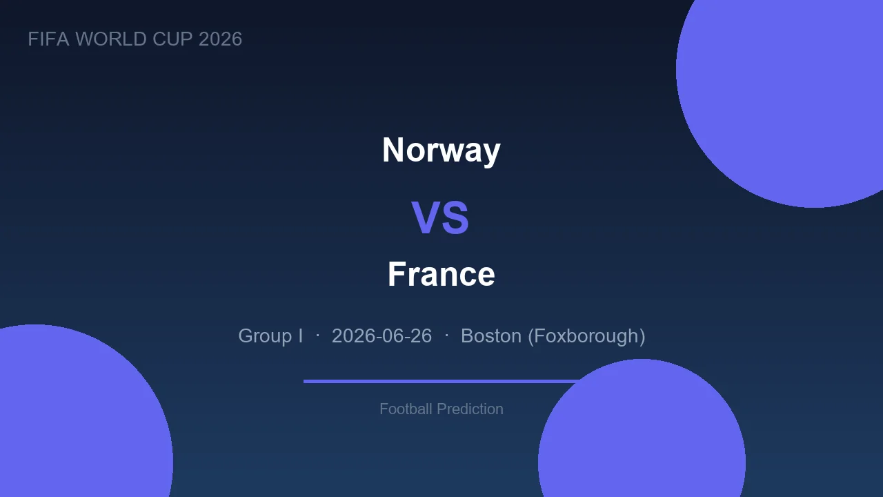 Norway vs France prediction - World Cup 2026