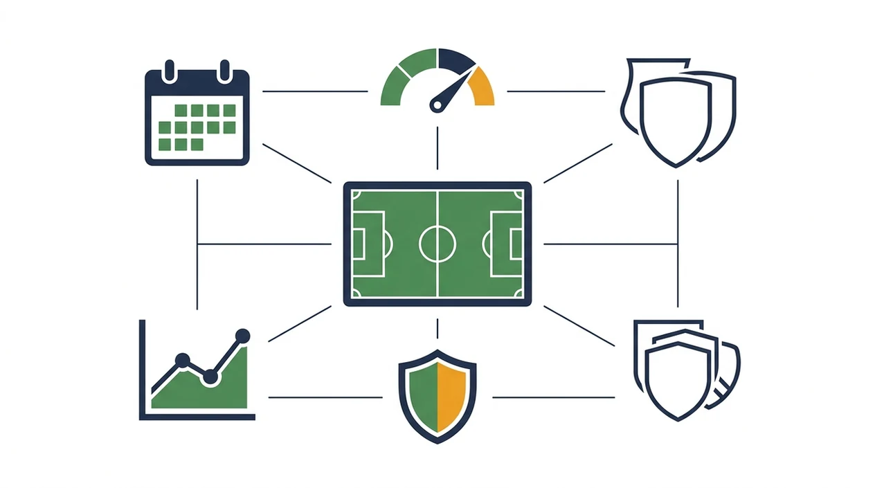 A clean icon diagram shows key checks for evaluating AI football prediction apps.