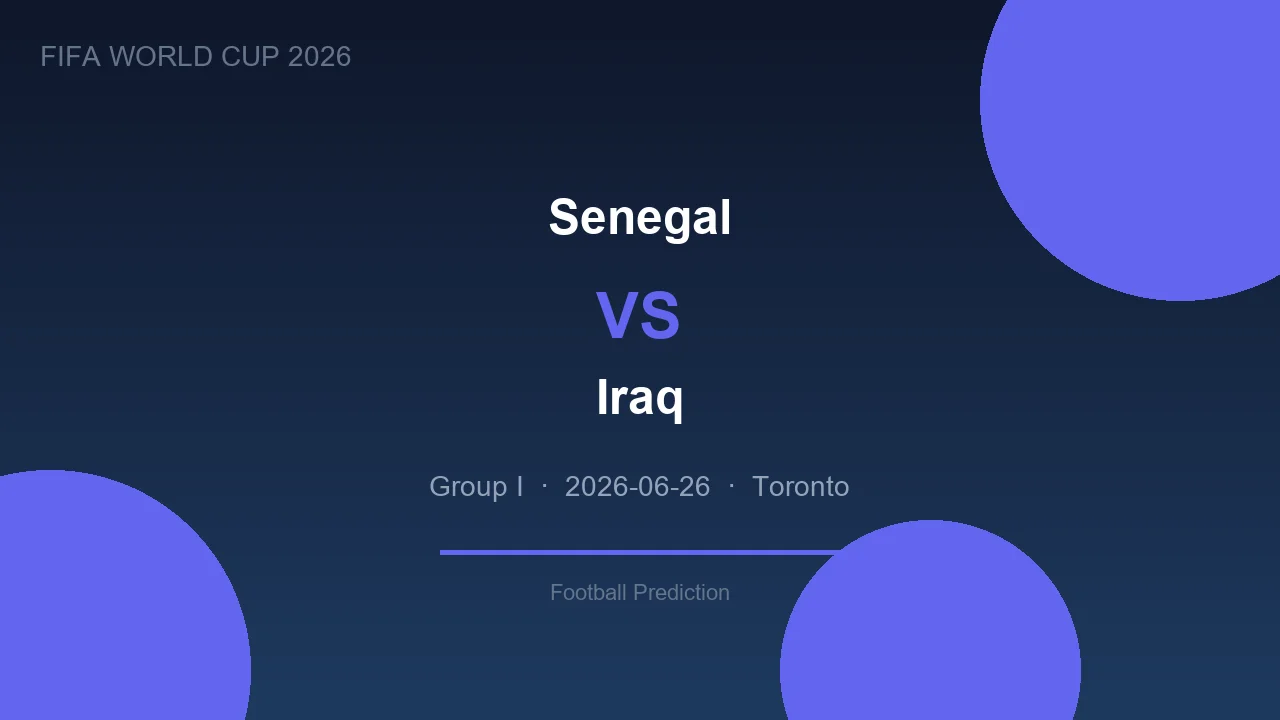 Senegal vs Iraq highlights - World Cup 2026