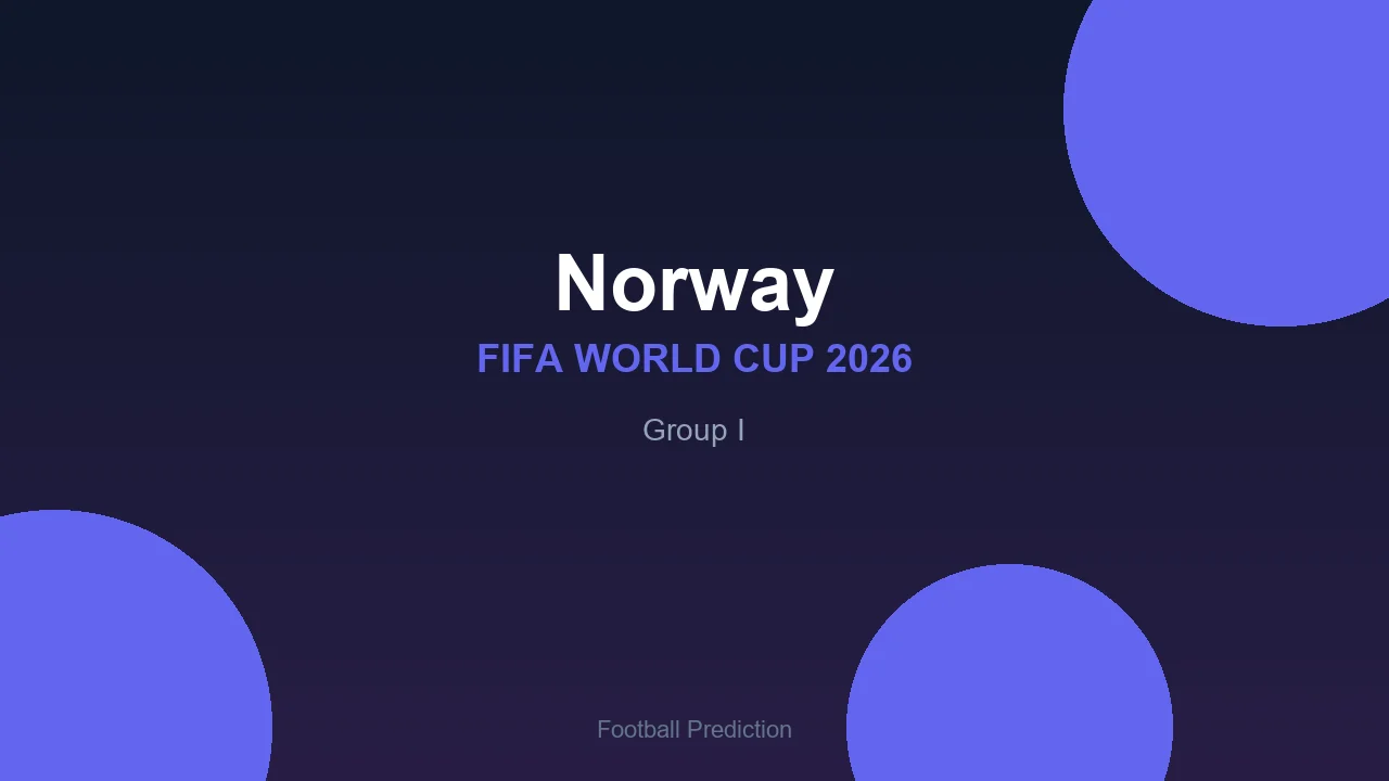 Norway at World Cup 2026 - Group I